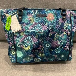 Sakroots Blue Marine-Themed Tote Bag